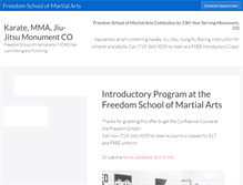 Tablet Screenshot of freedomschool.com